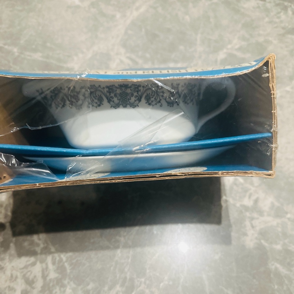 Elegant Blue and White Dinnerware Set